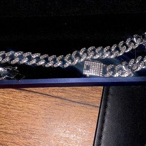Cuban link chain 100% real diamonds and 100% authentic.